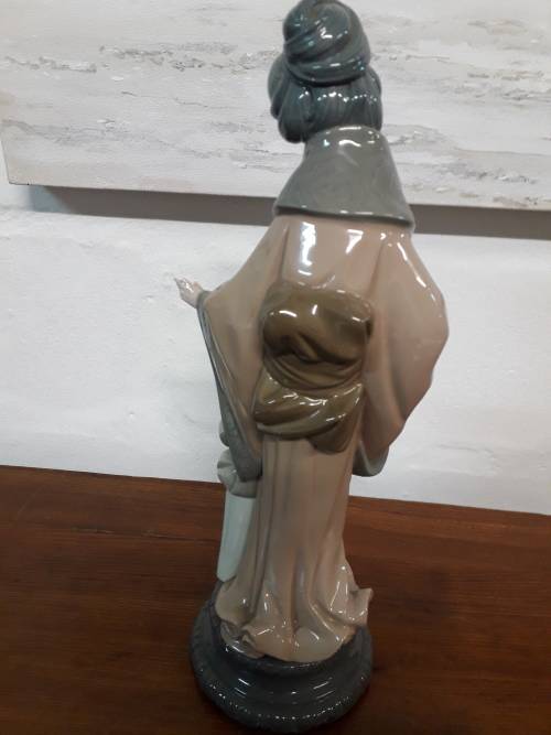 Lladro NAO Japanese Geisha Mother and Child Figurine