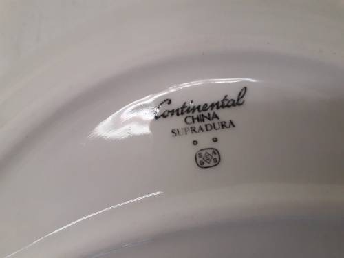 SAR Blue Train Set Six Snack Plates