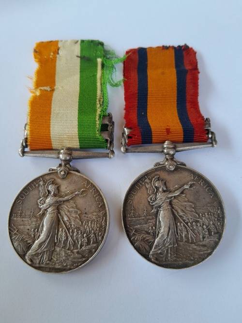 Boer War QSA Medals Awarded To: Guide A C Gibbins F.I.D