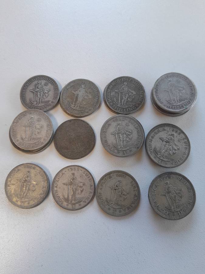 One Shillings x 28 coins