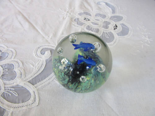 ART GLASS PAPERWEIGHT LARGE