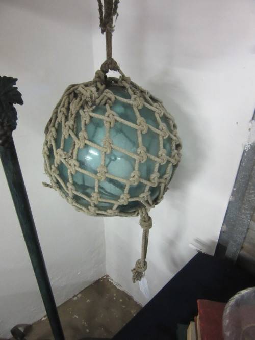VINTAGE GLASS BOYES - GREEN GLASS
