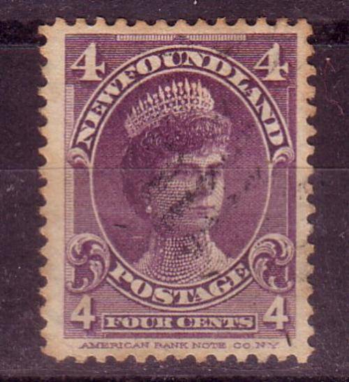 Newfoundland, 4c Queen stamp, used