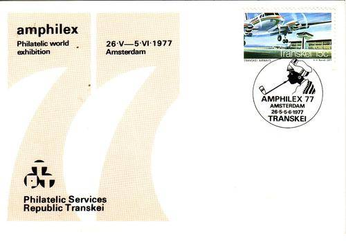 Amphilex 77 postcard (Transkei)