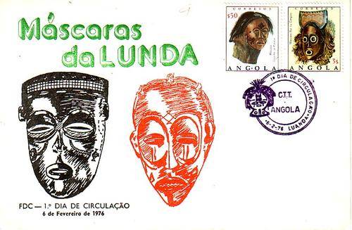 Masks of Angola FDC, 1976
