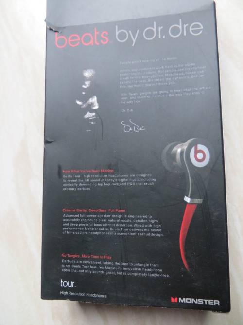 beats by dr.dre High Resolution in-ear headphones tour(Monster)