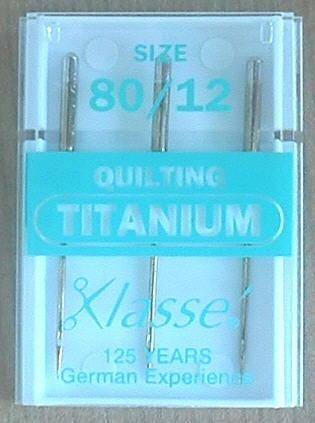 QUILTING TITANIUM MACHINE NEEDLES (KLASSE)