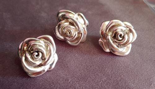 Silver 925 Bulky Ring/Earrings set (Free shipping in SA)