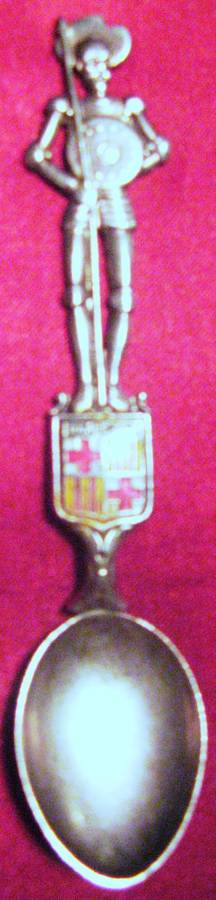 ANTIQUE COLLECTORS TEA SPOON (BARCELONA)