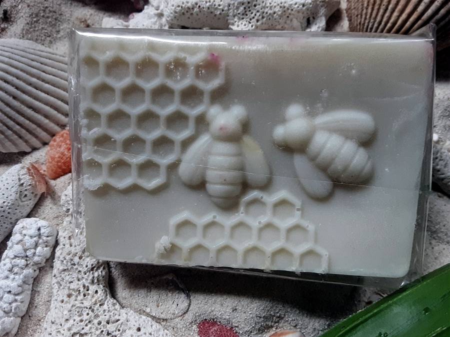 Set of 4 (four) Soaps - hand made - all Natural oils - No Preservatives - Sea Water Soap (Soleseife)
