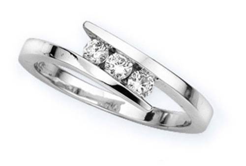 Hot Selling 0.06TCW Certified Real Natural Round Diamond Wedding Ring in 925 Silver