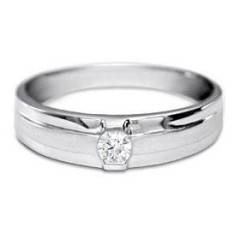 Certified 0.05Cts Round Cut Real Natural Diamond Ring SI Clarity H Color White Silver Metal