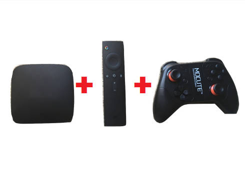 Original Xiaomi Mi 3 TV Box 4k Android 8 + Mocute Bluetooth Game Controller for Gaming and streaming