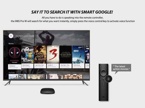 Original Xiaomi Mi 3 TV Box 4k Android 8 + Mocute Bluetooth Game Controller for Gaming and streaming