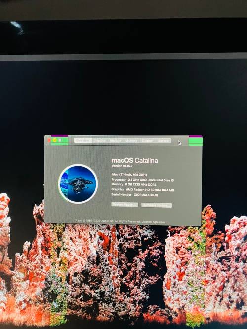 Apple iMac 27-Inch `Core i5` 3.1 Quad  (Mid-2011) 8GB RAM, 1TB HDD 1080p **PLEASE READ***