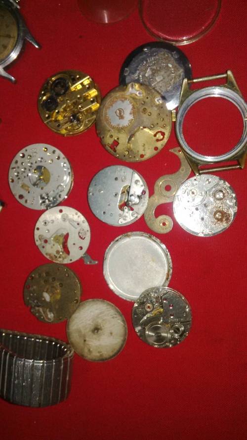 JOB LOT OF WATCH PARTS Refer desc & pictures for more
