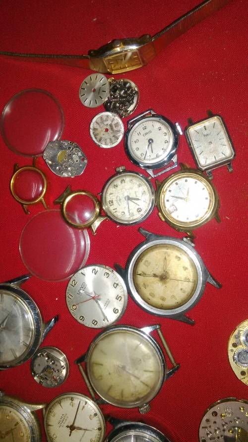 JOB LOT OF WATCH PARTS Refer desc & pictures for more