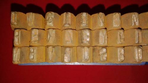 GERMAN ALAPHABET & NUMBERS METAL STAMPS - BODMAN No 2172 & 2173  Refer Desc & Pictures for condition