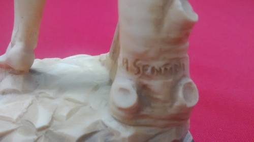 A VINTAGE SANTINI SCULPTOR 23 cm - SIGNED-  Please read desc and see pictures