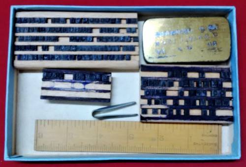 VINTAGE JOHN BULL PRINTING OUTFIT NO 8 COMPLETE WITH INSTRUCTION MANUAL