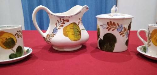 11pc BELLE FIORE SET - 4 Duos, MILK JUG & SUGAR BOWL- PLEASE READ DESC
