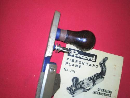 VINTAGE RECORD No735 FIBREBOARD PLANE-NEW IN THE BOX  See PICs & DESC