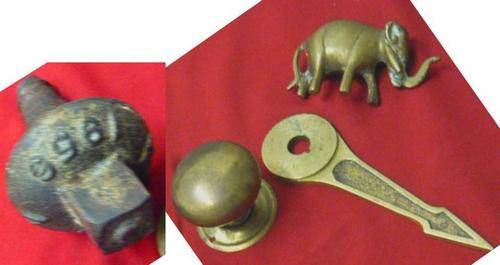 1956 SARS RAILWAY SCREW HEAD & OTHER ITEMS  (PH  = R50) - PLEASE C PICS AND DESC