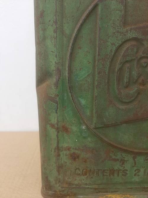 RARE Castrol Motor Oil Can - 2 Imp. Gallons - No Lid - C Pics 4 Condition