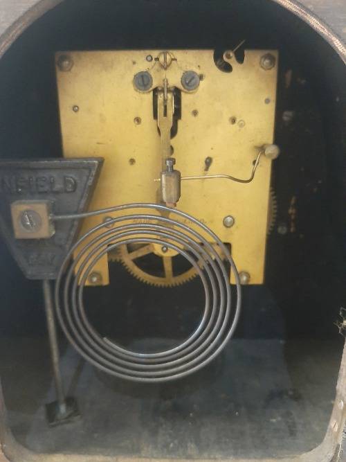 VINTAGE Enfield England Mantlel Clock - fully fuctional- Please See Picture, they part of Desc