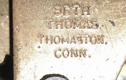 SETH THOMAS MOVEMENT FOR PARTS OR REPAIRS -See Pictures -