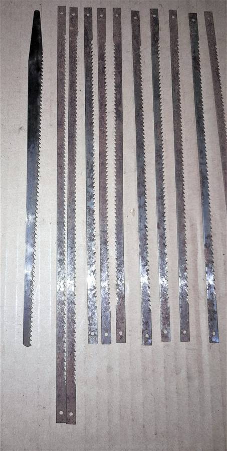 VARIOUS SAW BLADES - SOME DONT HAVE END TABS - PLEASE SEE DESCRIPTION FOR MORE DETAILS