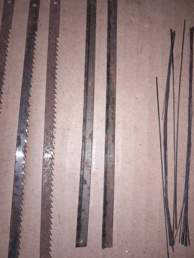 VARIOUS SAW BLADES - SOME DONT HAVE END TABS - PLEASE SEE DESCRIPTION FOR MORE DETAILS