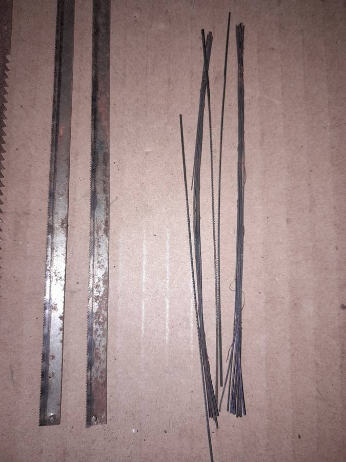 VARIOUS SAW BLADES - SOME DONT HAVE END TABS - PLEASE SEE DESCRIPTION FOR MORE DETAILS