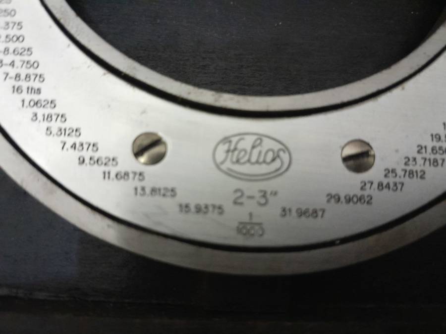 Helios 2`-3` micrometer made in Germany - like new (NOS??)  -see pic