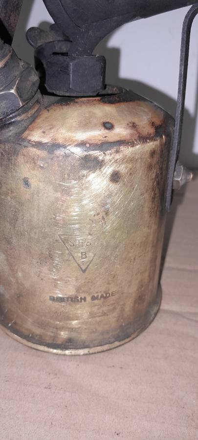 Vintage SH&S British made blow lamp