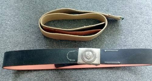WW2 German type belts and buckle: as per phptos & description