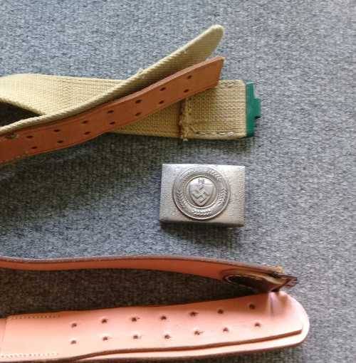 WW2 German type belts and buckle: as per phptos & description