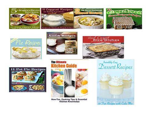 OVER 55 EBOOKS FOR COOKING