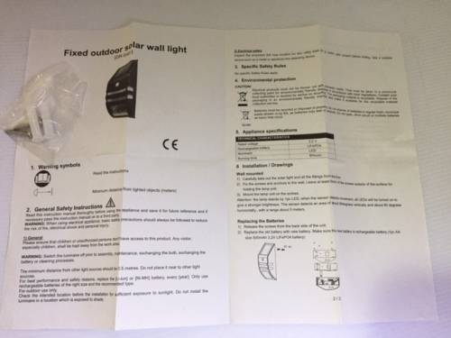 A QUALITY STAINLESS STEEL SOLAR OUTDOOR WALL LIGHT (AWESOME & HASSLE FREE)