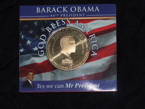2009 BARACK OBAMA 44TH PRESIDENT INAUGURATIONAL MEDALLION