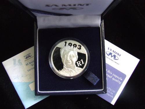2007 PROTEA PROOF SILVER R1 NELSON MANDELA