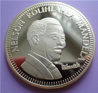 NELSON MANDELA 10 YEARS OF FREEDOM GOLD PLATED MEDALION!!!!!!!!!!!!!!!!!!