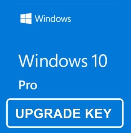 Win 10 Home to Pro UPGRADE License