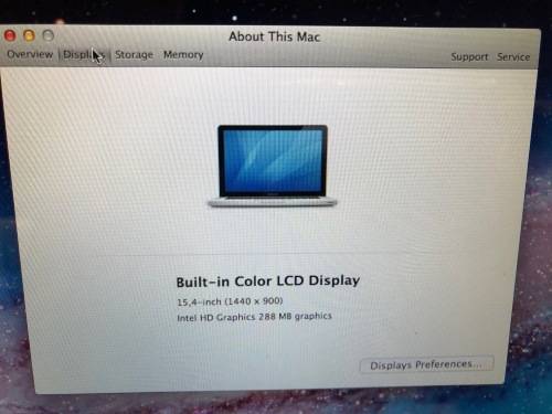 Macbook Pro Mid 2010, i7, 8gb Ram, Intel HD Graphics see photos please