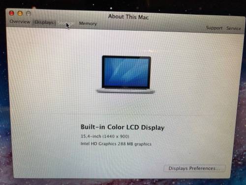 Macbook Pro Mid 2010, i7, 8gb Ram, Intel HD Graphics see photos please