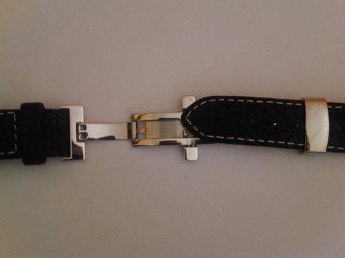 leather strap with folding buckle