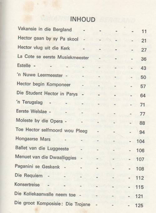 HECTOR BERLIOZ, MY GROOTMEESTERS REEKS - ANNA S DU RAAN (1969)