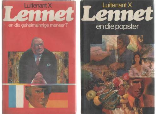 Volledige Stel Luitenant X (Lennet) reeks. Al die boeke is eerste uitgawes