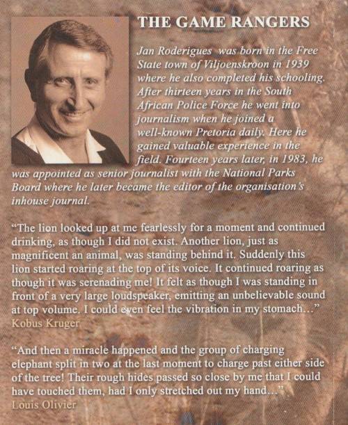 THE GAME RANGERS - JAN RODERIGUES (9TH EDITION 2015)