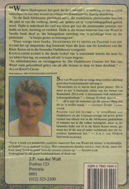 KANNALANDSE KAMEE - SUE VAN WAART (1 STE DRUK 1991)